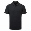 TravisMathew The Heater Golf Polo Shirt Black 1 TravisMathew The Heater Golf Polo Shirt Black -Golf Shirts Sales Travis Mathew SS21 The Heater Golf Polo Shirt 1MW395 Code SHTRA038 M Black Front
