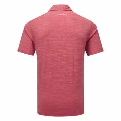 TravisMathew The Heater Golf Polo Shirt Black 10 TravisMathew The Heater Golf Polo Shirt Black -Golf Shirts Sales Travis Mathew SS21 The Heater Golf Polo Shirt 1MW395 Code SHTRA039 M Heather Scooter Back