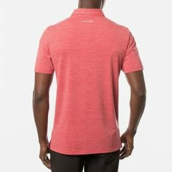 TravisMathew The Heater Golf Polo Shirt Black 13 TravisMathew The Heater Golf Polo Shirt Black -Golf Shirts Sales Travis Mathew SS21 The Heater Golf Polo Shirt 1MW395 Code SHTRA039 M Heather Scooter model 3