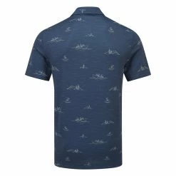 TravisMathew Fun And Games Golf Polo Shirt 10 TravisMathew Fun And Games Golf Polo Shirt -Golf Shirts Sales Travis Mathew SS21 Fun And Games Golf Polo Shirt 1MW113 Code SHTRA042 Insignia Back