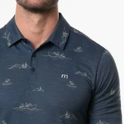 TravisMathew Fun And Games Golf Polo Shirt 12 TravisMathew Fun And Games Golf Polo Shirt -Golf Shirts Sales Travis Mathew SS21 Fun And Games Golf Polo Shirt 1MW113 Code SHTRA042 Insignia Model 2