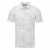 TravisMathew Stay On Target Golf Polo Shirt 2 TravisMathew Stay On Target Golf Polo Shirt -Golf Shirts Sales Travis Mathew SS21 Stay On Target Golf Polo Shirt 1MW104 Code SHTRA045 White Front