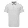 TravisMathew Time Will Tell Golf Polo Shirt 2 TravisMathew Time Will Tell Golf Polo Shirt -Golf Shirts Sales Travis Mathew SS21 Time Will Tell Golf Polo Shirt 1MW105 Code SHTRA041 Heather Light Grey Front