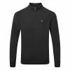 TravisMathew Zachary 1/2 Zip Golf Sweater 2 TravisMathew Zachary 1/2 Zip Golf Sweater -Golf Shirts Sales Travis Mathew SS21 Zachary Sweater 1MQ470 0BLK Code SWTRA006 Black Front