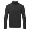 Underarmour Under Armour Storm Daytona 1/2 Zip Golf Sweater 1 Underarmour Under Armour Storm Daytona 1/2 Zip Golf Sweater -Golf Shirts Sales Under Armour AW22 Storm Daytona Half Zip Wind Top 1373409 001 WTUND093 Black Black Reflective Front