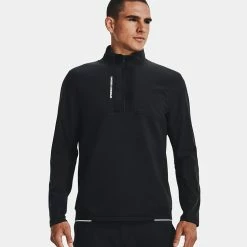 Underarmour Under Armour Storm Daytona 1/2 Zip Golf Sweater 11 Underarmour Under Armour Storm Daytona 1/2 Zip Golf Sweater -Golf Shirts Sales Under Armour AW22 Storm Daytona Half Zip Wind Top 1373409 001 WTUND093 Black Black Reflective Model 1