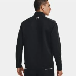 Underarmour Under Armour Storm Daytona 1/2 Zip Golf Sweater 13 Underarmour Under Armour Storm Daytona 1/2 Zip Golf Sweater -Golf Shirts Sales Under Armour AW22 Storm Daytona Half Zip Wind Top 1373409 001 WTUND093 Black Black Reflective Model 3