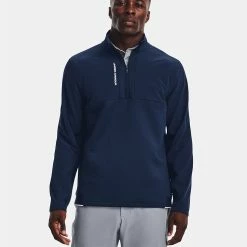 Underarmour Under Armour Storm Daytona 1/2 Zip Golf Sweater 11 Underarmour Under Armour Storm Daytona 1/2 Zip Golf Sweater -Golf Shirts Sales Under Armour AW22 Storm Daytona Half Zip Wind Top 1373409 408 WTUND095 Academy Academy Reflective Model 1