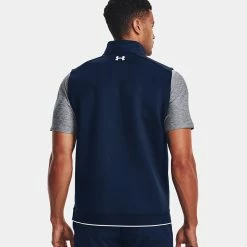 Underarmour Under Armour Storm Daytona 1/2 Zip Golf Vest 13 Underarmour Under Armour Storm Daytona 1/2 Zip Golf Vest -Golf Shirts Sales Under Armour AW22 Storm Daytona Vest Wind Top 1373408 408 WTUND092 Academy Academy Reflective Model 3