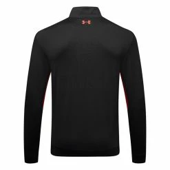 Underarmour Under Armour Storm 1/2 Zip Golf Sweater 10 Underarmour Under Armour Storm 1/2 Zip Golf Sweater -Golf Shirts Sales Under Armour AW22 Storm Midlayer 1 2 Zip Sweater 1370119 003 SWUND177 S Black Radio Red Radio Red Back