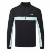 Underarmour Under Armour Storm 1/2 Zip Golf Sweater 2 Underarmour Under Armour Storm 1/2 Zip Golf Sweater -Golf Shirts Sales Under Armour AW22 Storm Midlayer 1 2 Zip Sweater 1370119 004 SWUND178 Black Fuse Teal Fuse Teal Front
