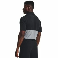 Underarmour Under Armour Performance Blocked Golf Polo Shirt 13 Underarmour Under Armour Performance Blocked Golf Polo Shirt -Golf Shirts Sales Under Armour SS22 Performance Blocked Polo Shirt 1370109 001 Code SHUND274 M Black Steel Jet Gray Model 3