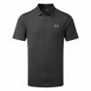 Underarmour Under Armour Performance Printed Golf Polo Shirt 2 Underarmour Under Armour Performance Printed Golf Polo Shirt -Golf Shirts Sales Under Armour SS22 Performance Printed Golf Polo Shirt Jet Gray lack Black 1361857 010 Front