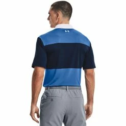 Underarmour Under Armour Playoff 2.0 Club Stripe Golf Polo Shirt 13 Underarmour Under Armour Playoff 2.0 Club Stripe Golf Polo Shirt -Golf Shirts Sales Under Armour SS22 Playoff 2.0 Club Stripe Golf Polo Shirt 1327037 479 Victory Blue Academy White Model 3