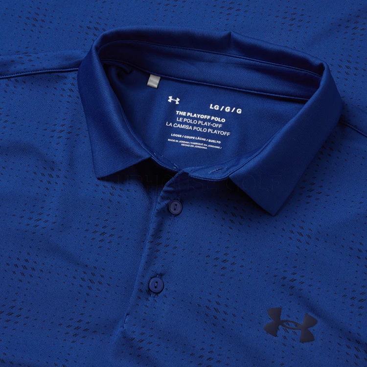 Underarmour Under Armour Playoff 3.0 Deuces Grid Stripe Golf Polo Shirt 4 Underarmour Under Armour Playoff 3.0 Deuces Grid Stripe Golf Polo Shirt - Image 2