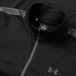 Underarmour Under Armour Storm FZ Full Zip Golf Jacket 6 Underarmour Under Armour Storm FZ Full Zip Golf Jacket -Golf Shirts Sales Under Armour SS23 Storm Midlayer FZ Sweater 1377399 001 SWUND199 S Black Black Pitch Grey Detail