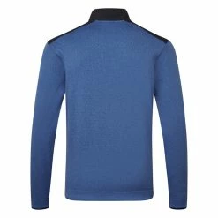 Underarmour Under Armour Fleece 1/4 Zip Golf Sweater -Golf Shirts Sales Under Armour SS23 Sweaterfleece Nov Sweater 1373415 471 SWUND193 S Blue Mirage White Back