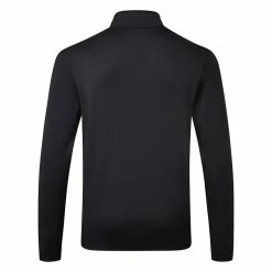 Underarmour Under Armour Fleece 1/2 Zip Golf Sweater -Golf Shirts Sales Under Armour AW20 Fleece 1 2 Zip Sweater 1357145 001 Code SWUND125 Black back