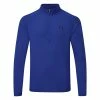 Underarmour Under Armour Tech 2.0 1/2 Zip Golf Sweater -Golf Shirts Sales Under Armour AW20 Tech 2.0 1 2 Zip Sweater 1328495 402 Code SWUND122 Royal Black Front