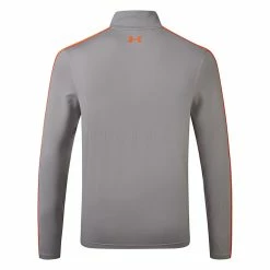 Underarmour Under Armour Storm Full Zip Golf Jacket -Golf Shirts Sales Under Armour AW21 Storm Full Zip Sweater 1369667 066 Code SWUND151 Concrete Phoenix Fire back