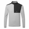 Underarmour Under Armour Fleece 1/4 Zip Golf Sweater 1 Underarmour Under Armour Fleece 1/4 Zip Golf Sweater -Golf Shirts Sales Under Armour Fleece 1 4 Zip Golf Sweater Steel White 1373415 035 SWUND191 Front