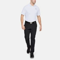 Underarmour Under Armour Performance 2.0 Golf Polo Shirt -Golf Shirts Sales Under Armour SS19 Performance 2.0 Polo Shirt 1342080 112 Code SHUND123 WhitePitch Grey Model 2
