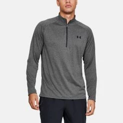 Underarmour Under Armour Tech 2.0 1/2 Zip Golf Sweater 9 Underarmour Under Armour Tech 2.0 1/2 Zip Golf Sweater -Golf Shirts Sales Under Armour SS20 Tech 2.0 1 2 Zip Sweater 1328495 090 Code SWUND110 Carbon Heather Black model 1