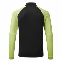 Adidas Colour Block 1/4 Zip Golf Sweater 7 Adidas Colour Block 1/4 Zip Golf Sweater -Golf Shirts Sales adidas SS22 Colour Block 1 4 Zip Golf Sweater HC5572 Black Pulse Lime Back