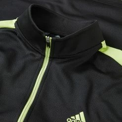 Adidas Colour Block 1/4 Zip Golf Sweater 6 Adidas Colour Block 1/4 Zip Golf Sweater -Golf Shirts Sales adidas SS22 Colour Block 1 4 Zip Golf Sweater HC5572 Black Pulse Lime Detail