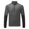 Adidas Colour Block 1/4 Zip Golf Sweater 1 Adidas Colour Block 1/4 Zip Golf Sweater -Golf Shirts Sales adidas SS22 Colour Block 1 4 Zip Golf Sweater HC5573 Grey Six Black Front