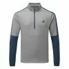 Adidas Colour Block 1/4 Zip Golf Sweater 1 Adidas Colour Block 1/4 Zip Golf Sweater -Golf Shirts Sales adidas SS22 Colour Block 1 4 Zip Golf Sweater HG8831 Grey Three Crew Navy Front