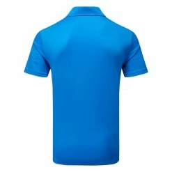 Adidas Drive Primegreen Golf Polo Shirt -Golf Shirts Sales adidas SS22 Drive Primegreen Golf Polo Shirt H56784 Blue Rush Back