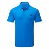 Adidas Drive Primegreen Golf Polo Shirt -Golf Shirts Sales adidas SS22 Drive Primegreen Golf Polo Shirt H56784 Blue Rush Front