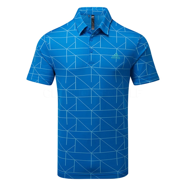Adidas Jacquard Lines Primegreen Golf Polo Shirt 3 Adidas Jacquard Lines Primegreen Golf Polo Shirt