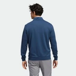 Adidas Primegreen UPF Lightweight 1/4 Zip Golf Sweater 13 Adidas Primegreen UPF Lightweight 1/4 Zip Golf Sweater -Golf Shirts Sales adidas SS22 Primegreen UPF Lightweight 1 4 Zip Golf Sweater Crew HF2974 Navy White Model 3
