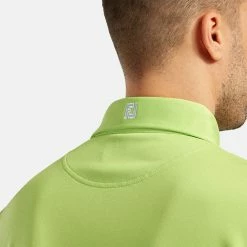 FootJoy Stretch Pique Solid Golf Polo Shirt 12 FootJoy Stretch Pique Solid Golf Polo Shirt -Golf Shirts Sales footjoy pique ss shirt ath 91818 lime Model 2